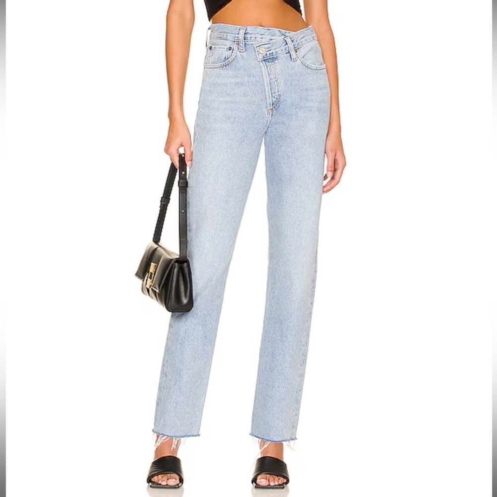 ORGANIC COTTON: AGOLDE Criss Cross Straight Jeans